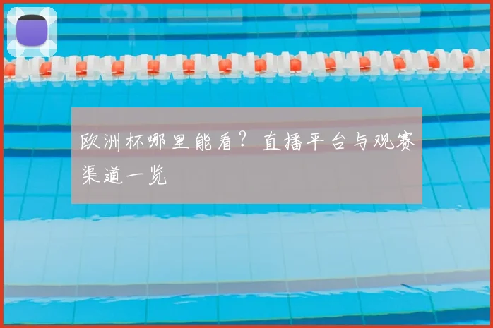欧洲杯哪里能看？直播平台与观赛渠道一览